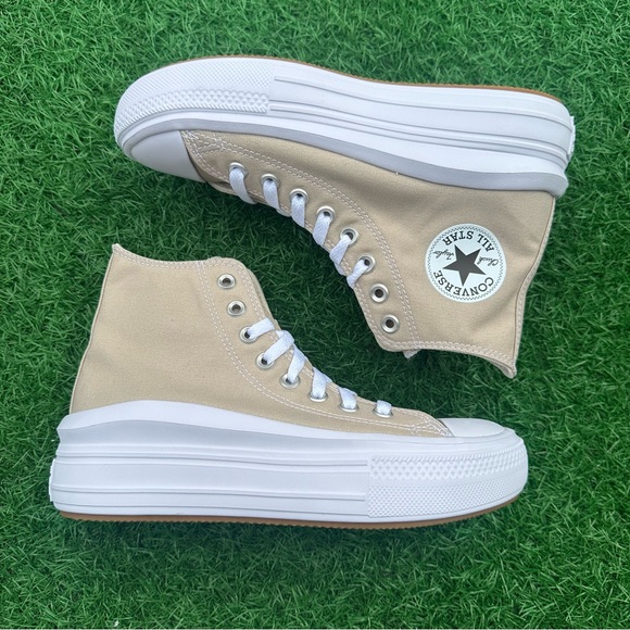 Converse Chuck Taylor All Star Move Hi Beach Stone - Picture 11 of 14